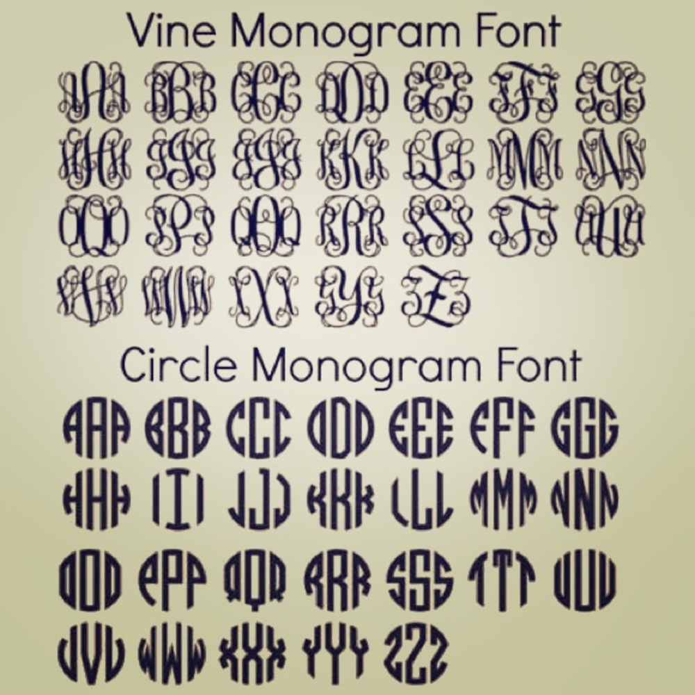 🌟Monogram decal!🌟 PLEASE READ LISTING FULLY🌟